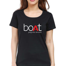 Load image into Gallery viewer, Boat T-Shirt for Women-Black-Ektarfa.online
