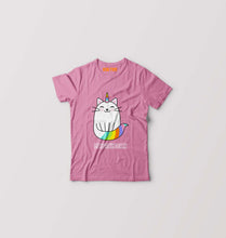 Load image into Gallery viewer, MEOWNICORN Kids T-Shirt for Boy/Girl-Pink-Ektarfa.online
