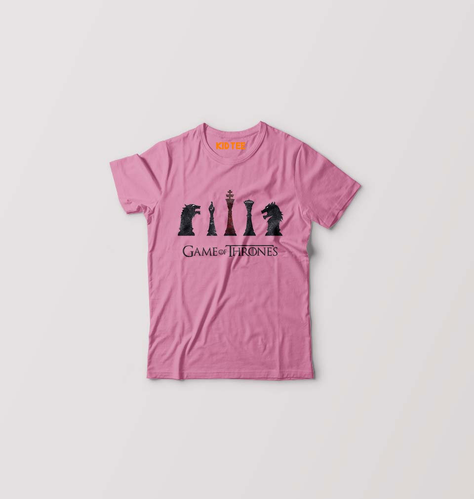 GOT Game of Thrones Kids T-Shirt for Boy/Girl-Pink-Ektarfa.online