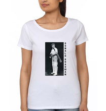 Load image into Gallery viewer, Donald Bradman T-Shirt for Women-White-Ektarfa.online
