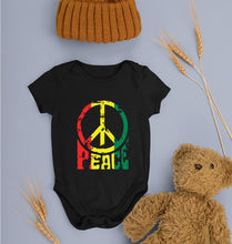 Load image into Gallery viewer, Bob Marley Peace Kids Romper For Baby Boy/Girl-0-5 Months(18 Inches)-Black-Ektarfa.online
