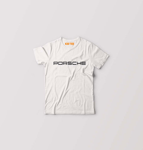 Porsche Kids T-Shirt for Boy/Girl-White-Ektarfa.online