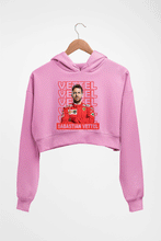 Load image into Gallery viewer, Sebastian Vettel F1 Crop HOODIE FOR WOMEN-Light Baby Pink-Ektarfa.online
