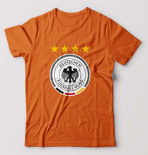 Load image into Gallery viewer, Germany Football T-Shirt for Men-S(38 Inches)-Orange-Ektarfa.online
