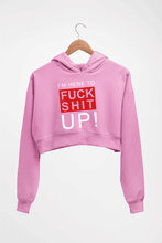 Load image into Gallery viewer, Fuck Crop HOODIE FOR WOMEN-Light Baby Pink-Ektarfa.online
