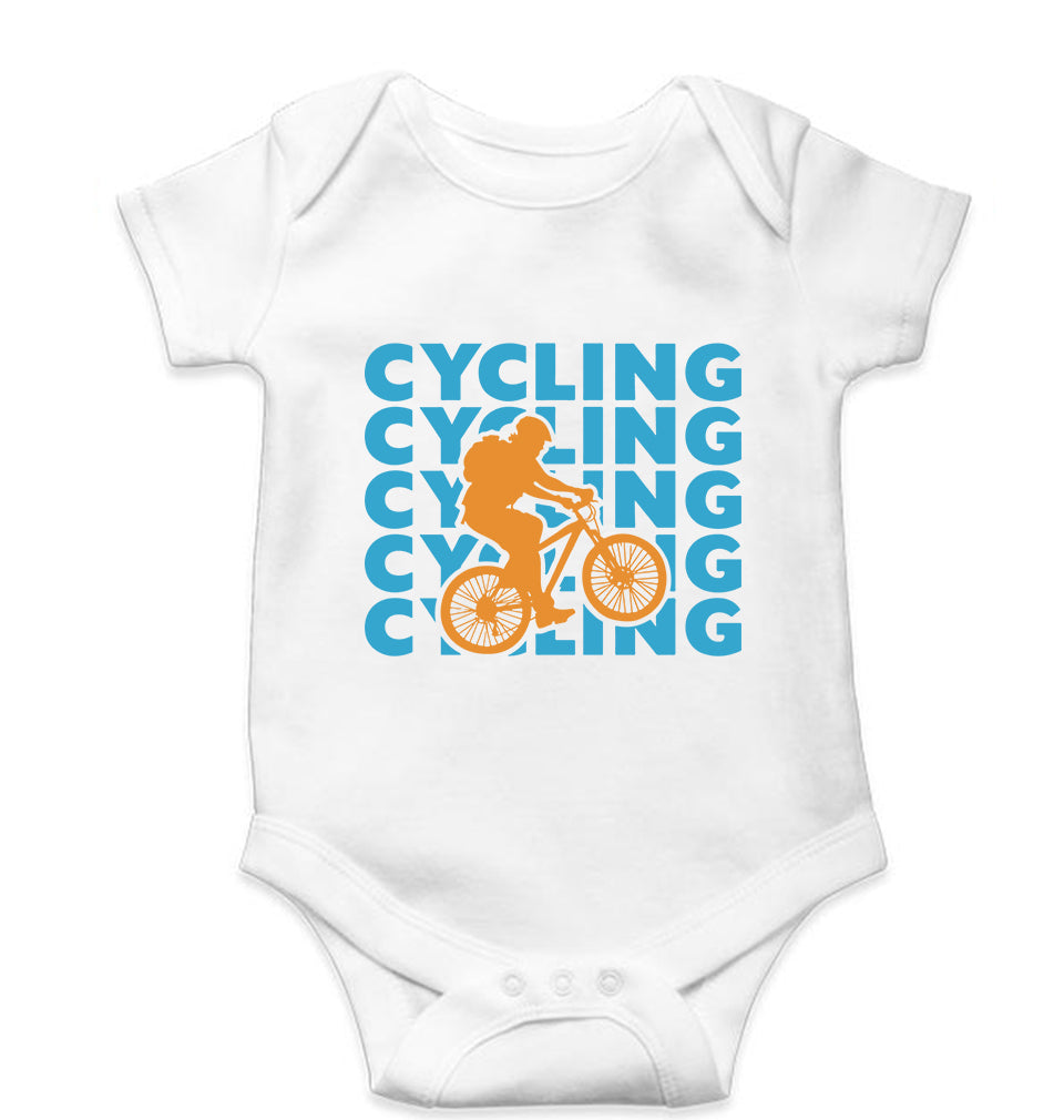 Cycling Kids Romper For Baby Boy/Girl-White-Ektarfa.online