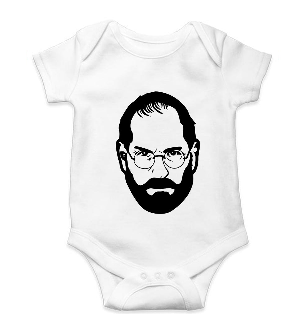 Steve Jobs Kids Romper For Baby Boy/Girl-White-Ektarfa.online