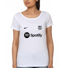 Load image into Gallery viewer, Barcelona 2022-23 T-Shirt for Women-White-Ektarfa.online
