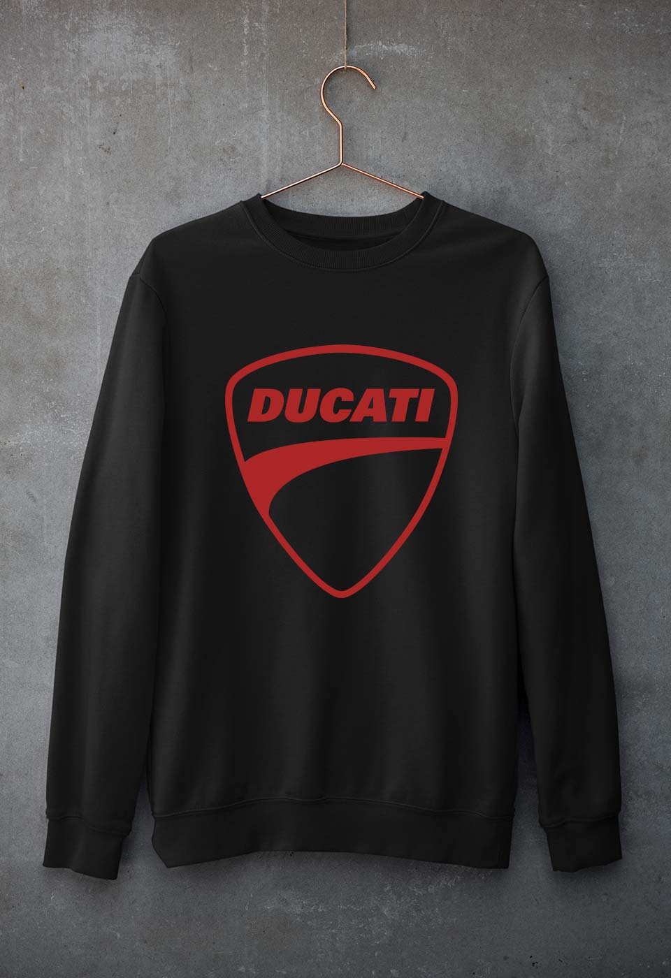 Ducati Unisex Sweatshirt for Men/Women-Black-Ektarfa.online
