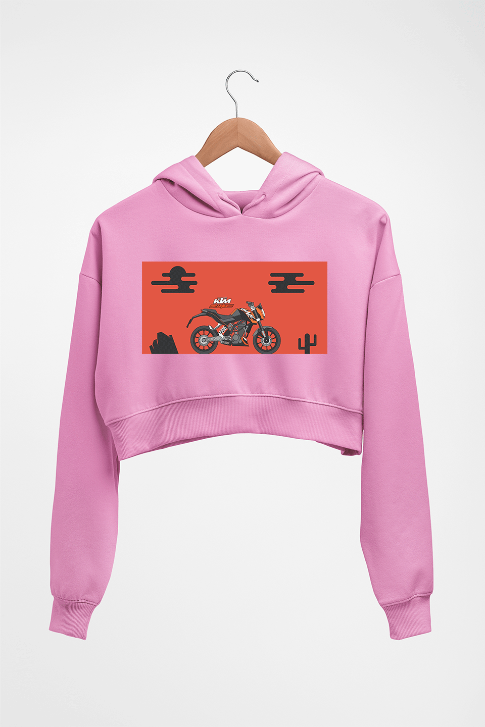 Duke Crop HOODIE FOR WOMEN-Light Baby Pink-Ektarfa.online