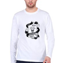 Load image into Gallery viewer, Joker Card Poker Full Sleeves T-Shirt for Men-White-Ektarfa.online
