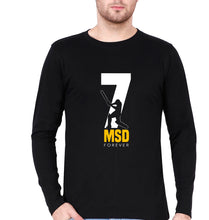 Load image into Gallery viewer, MS Dhoni (MSD) Full Sleeves T-Shirt for Men-Black-Ektarfa.online
