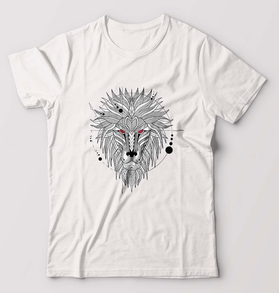 Lion T-Shirt for Men-White-Ektarfa.online