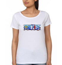 Load image into Gallery viewer, One Piece T-Shirt for Women-White-Ektarfa.online
