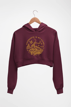Load image into Gallery viewer, Harry Potter Hogwarts Crop HOODIE FOR WOMEN-Maroon-Ektarfa.online
