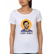 Load image into Gallery viewer, CarryMinati(Ajey Nagar) T-Shirt for Women-White-Ektarfa.online
