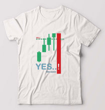 Load image into Gallery viewer, Share Market(Stock Market) T-Shirt for Men-S(38 Inches)-White-Ektarfa.online
