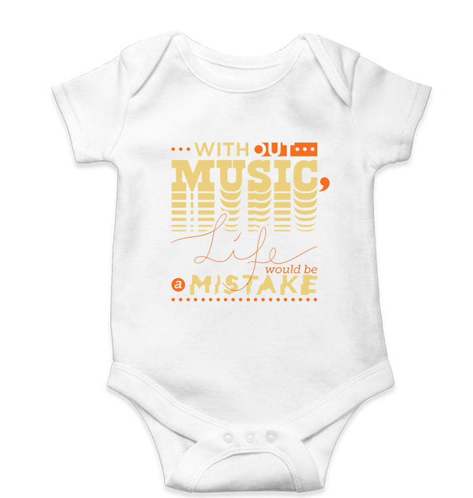 Music Kids Romper For Baby Boy/Girl-White-Ektarfa.online