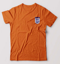 Load image into Gallery viewer, England Football T-Shirt for Men-S(38 Inches)-Orange-Ektarfa.online
