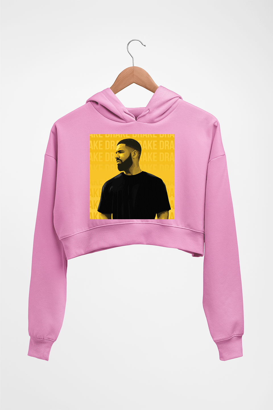 Drake Crop HOODIE FOR WOMEN-Light Baby Pink-Ektarfa.online
