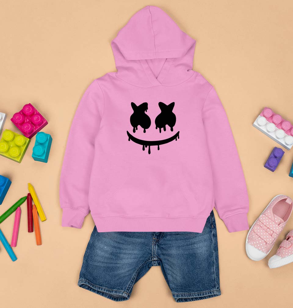 Marshmello Kids Hoodie for Boy/Girl-Light Baby Pink-Ektarfa.online