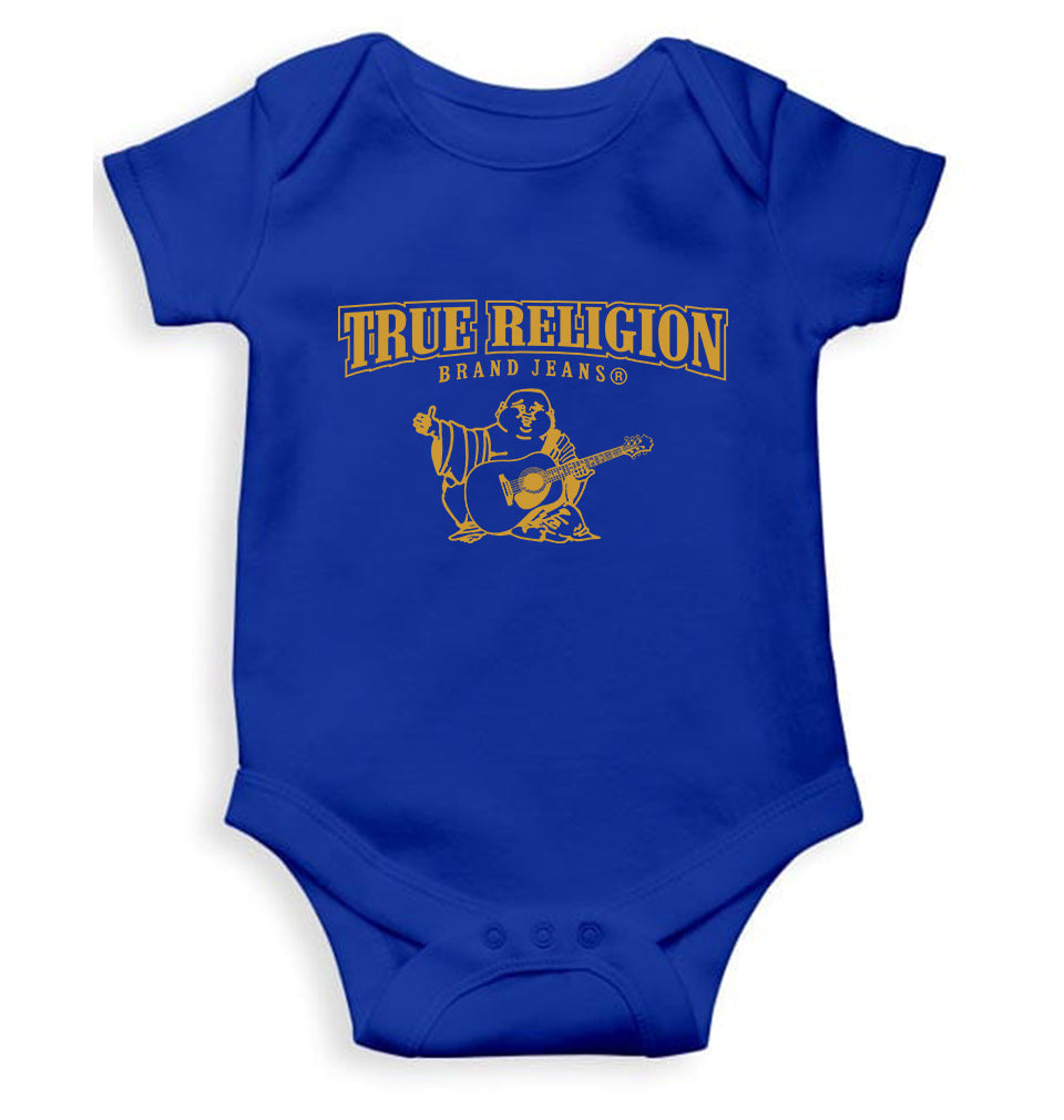 True Religion Kids Romper For Baby Boy/Girl-0-5 Months(18 Inches)-Royal Blue-Ektarfa.online