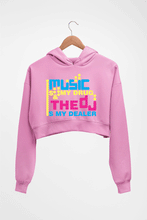 Load image into Gallery viewer, Music Crop HOODIE FOR WOMEN-Light Baby Pink-Ektarfa.online
