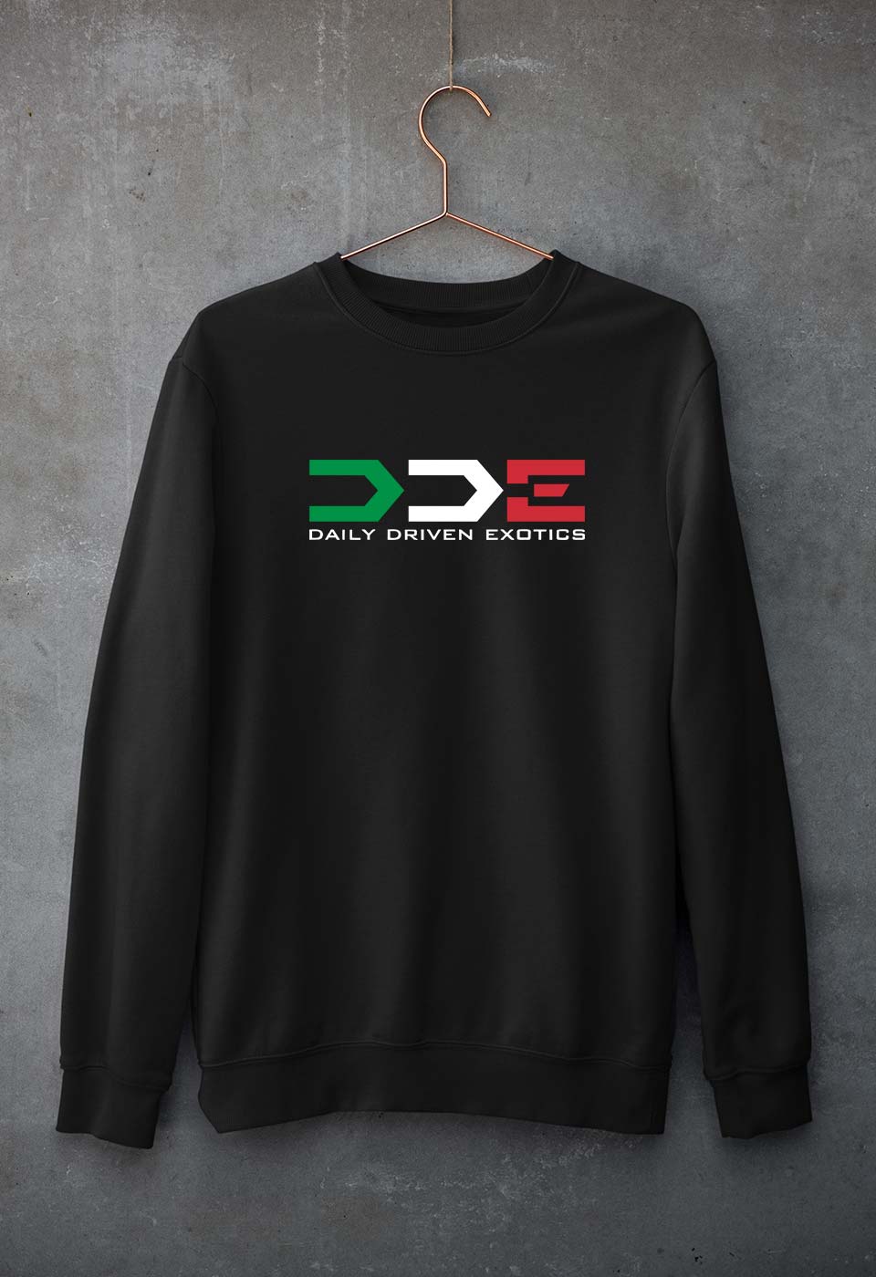 Daily Driven Exotics (DDE) Unisex Sweatshirt for Men/Women-Black-Ektarfa.online