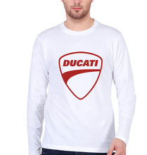 Load image into Gallery viewer, Ducati Full Sleeves T-Shirt for Men-White-Ektarfa.online
