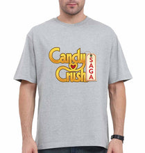 Load image into Gallery viewer, Candy Crush Oversized T-Shirt for Men-Grey-Ektarfa.online
