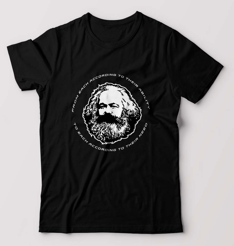 Karl Marx T-Shirt for Men-Black-Ektarfa.online
