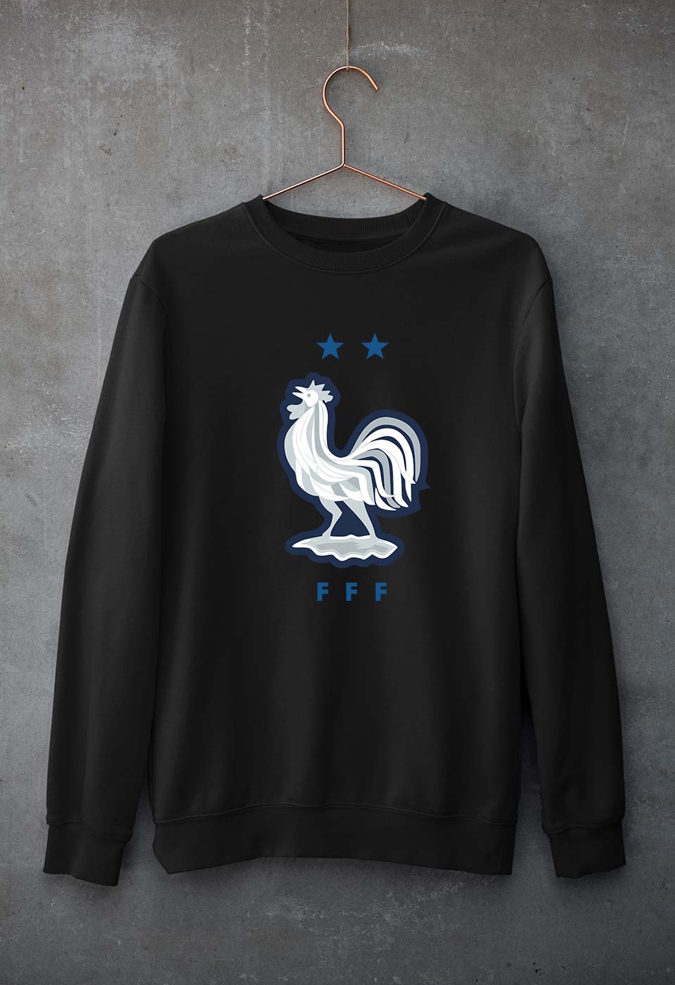France Football Unisex Sweatshirt for Men/Women-Black-Ektarfa.online