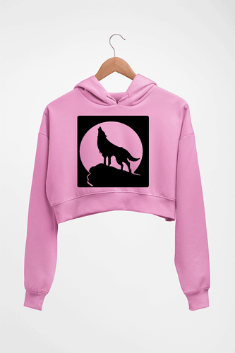 Wolf Crop HOODIE FOR WOMEN-Light Baby Pink-Ektarfa.online