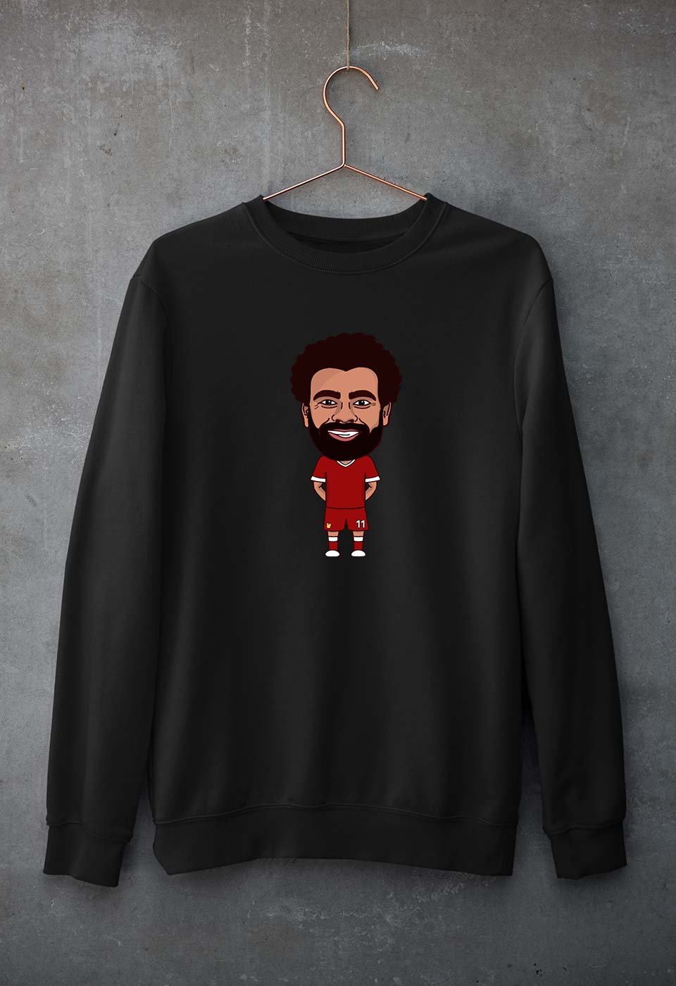 Mohamed Salah Unisex Sweatshirt for Men/Women-Black-Ektarfa.online
