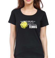 Load image into Gallery viewer, Tennis T-Shirt for Women-Black-Ektarfa.online
