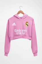 Load image into Gallery viewer, Real Madrid 2021-22 Crop HOODIE FOR WOMEN-Light Baby Pink-Ektarfa.online
