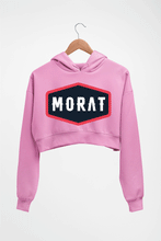 Load image into Gallery viewer, Morat Crop HOODIE FOR WOMEN-Light Baby Pink-Ektarfa.online
