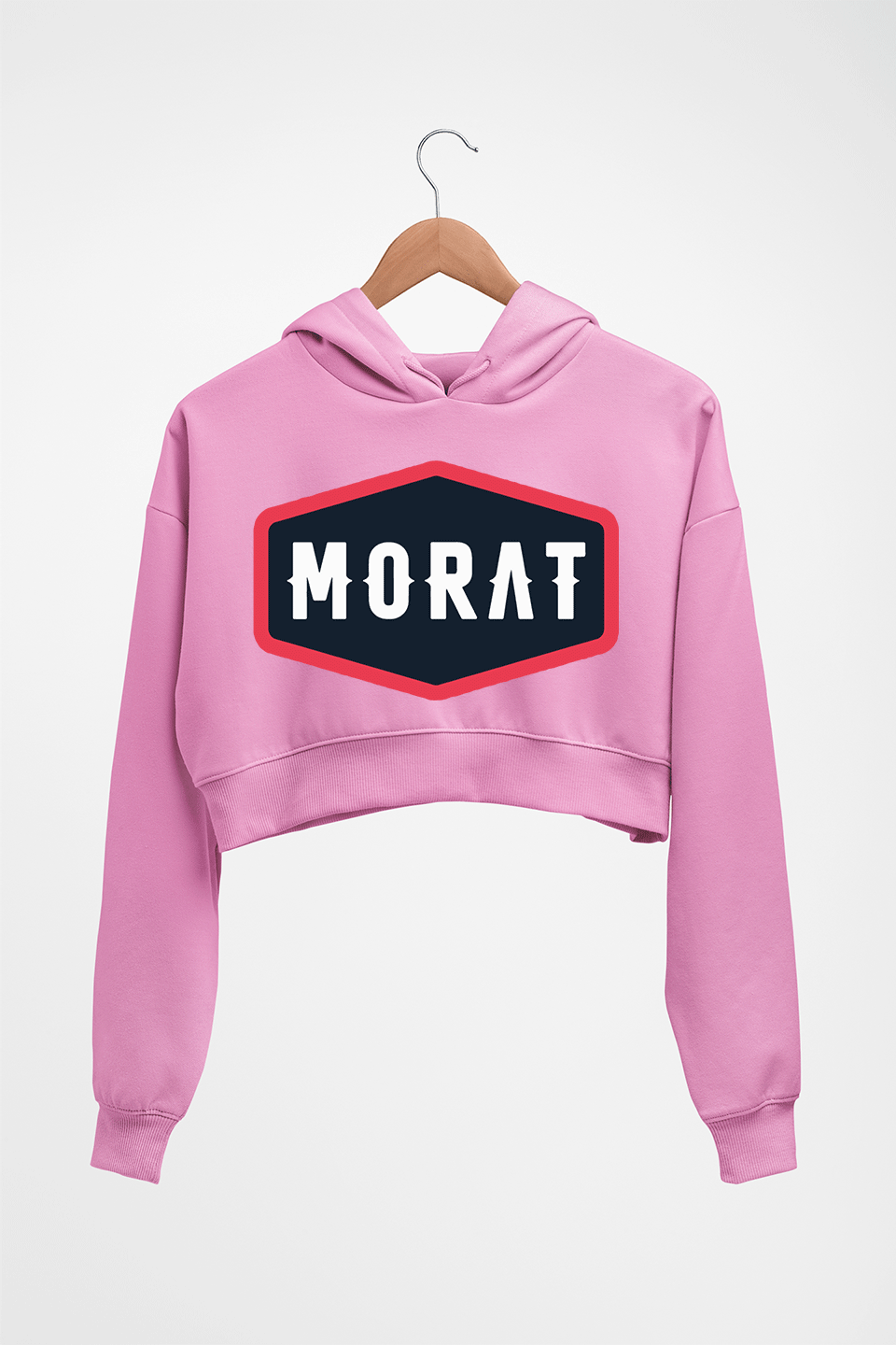 Morat Crop HOODIE FOR WOMEN-Light Baby Pink-Ektarfa.online