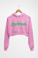 Load image into Gallery viewer, zootopia Crop HOODIE FOR WOMEN-Light Baby Pink-Ektarfa.online

