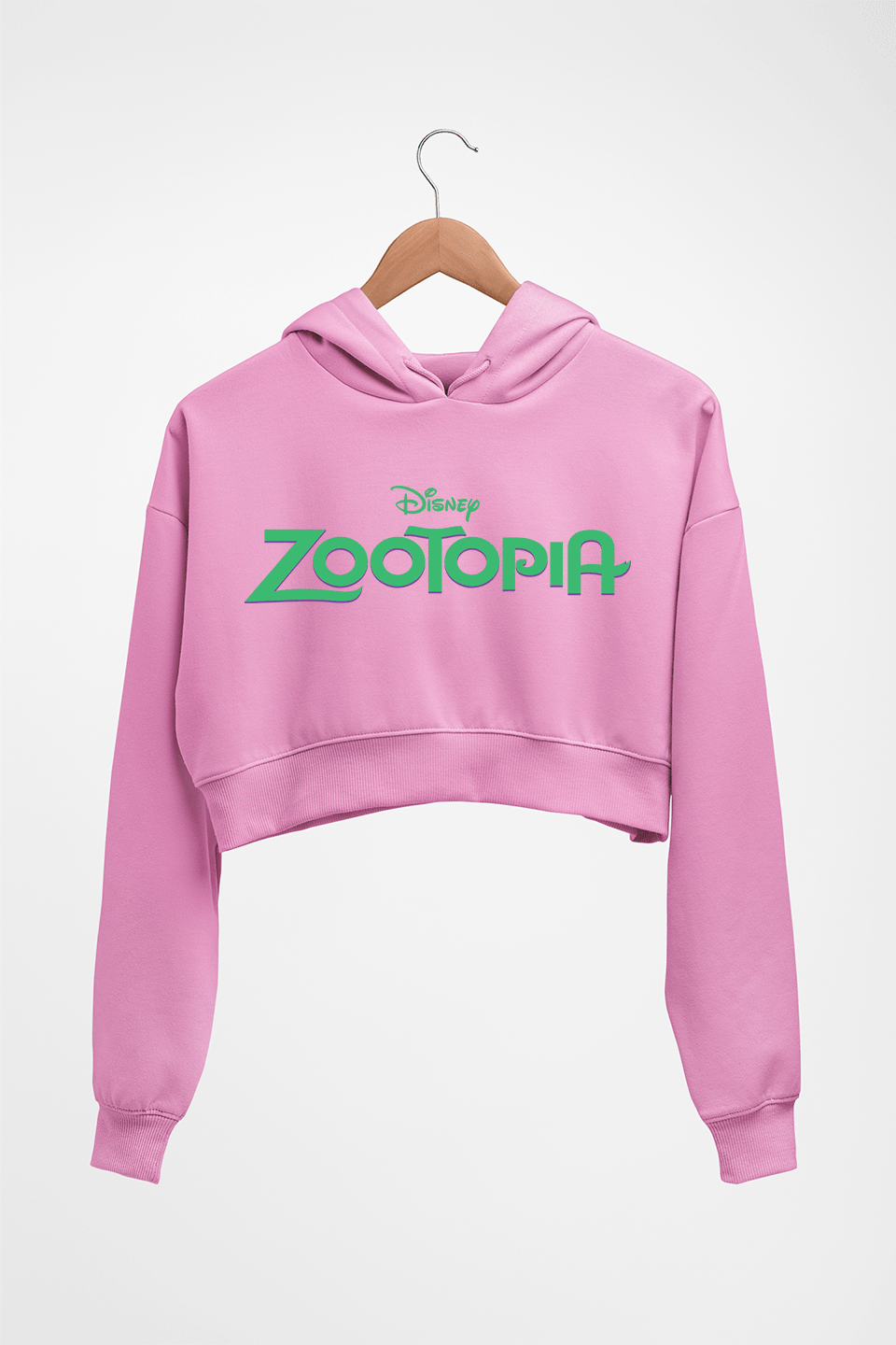 zootopia Crop HOODIE FOR WOMEN-Light Baby Pink-Ektarfa.online