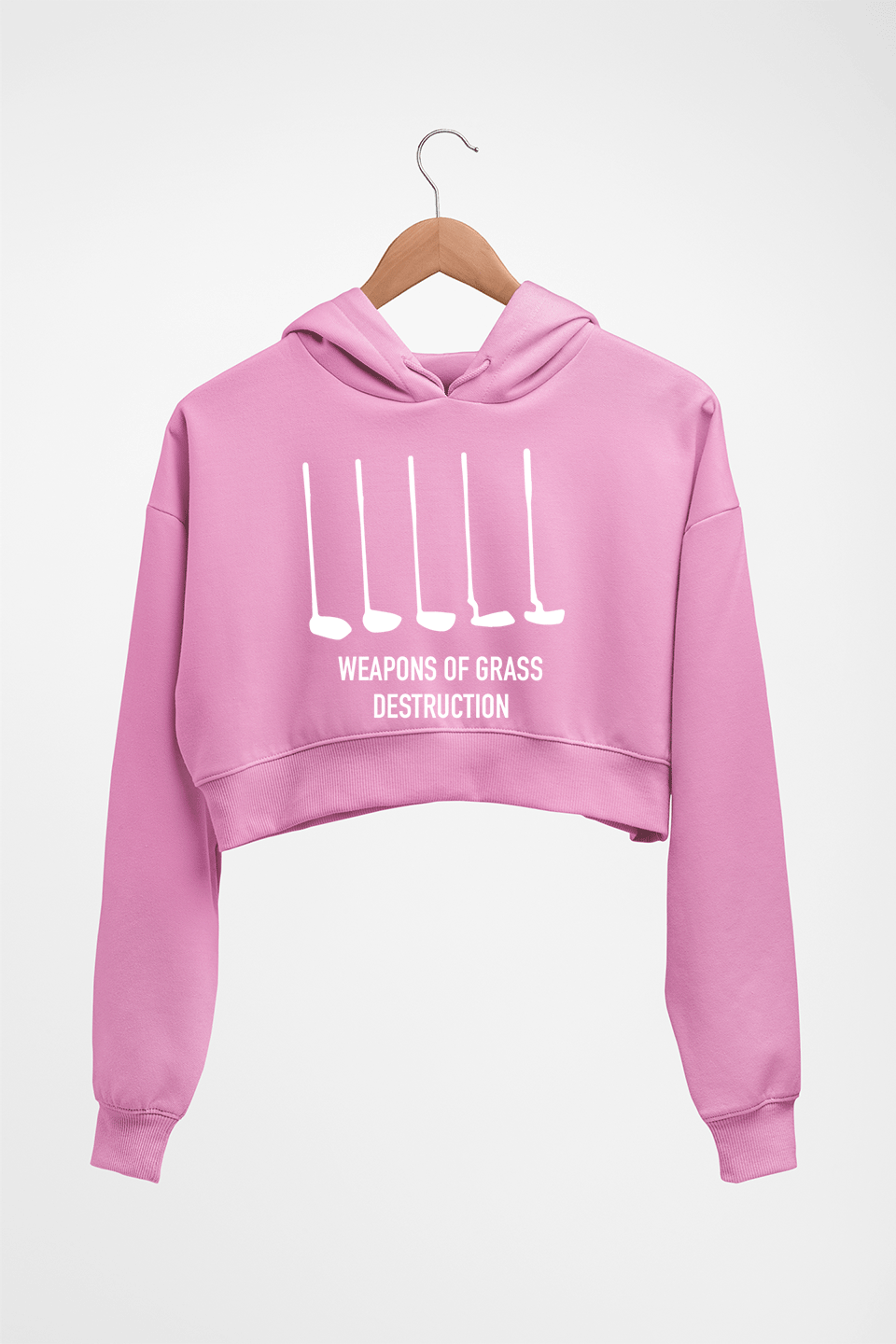 Golf Crop HOODIE FOR WOMEN-Light Baby Pink-Ektarfa.online