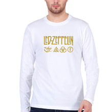 Load image into Gallery viewer, Led Zeppelin Full Sleeves T-Shirt for Men-White-Ektarfa.online
