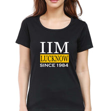 Load image into Gallery viewer, IIM Lucknow T-Shirt for Women-Black-Ektarfa.online
