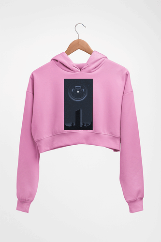 2001 A Space Odyssey Crop HOODIE FOR WOMEN-Light Baby Pink-Ektarfa.online
