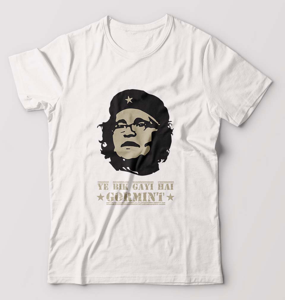 Ye Bik Gayi Hai Gormint T-Shirt for Men-White-Ektarfa.online