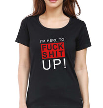 Load image into Gallery viewer, Fuck T-Shirt for Women-Black-Ektarfa.online

