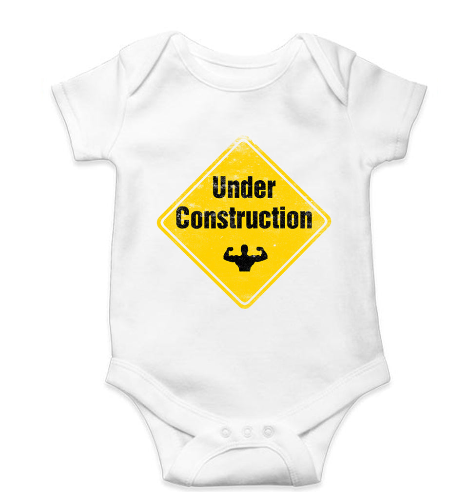 Gym Kids Romper For Baby Boy/Girl-White-Ektarfa.online