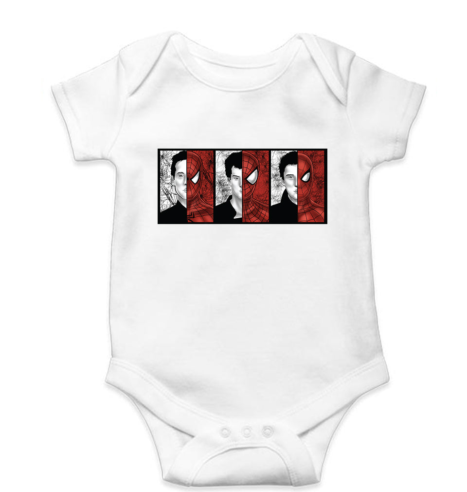 Spiderman Superhero Kids Romper For Baby Boy/Girl-White-Ektarfa.online