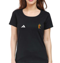 Load image into Gallery viewer, Belgium Football T-Shirt for Women-Black-Ektarfa.online
