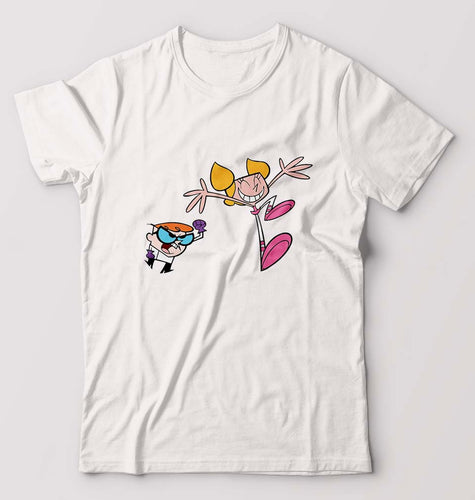 Dexter's Laboratory T-Shirt for Men-White-Ektarfa.online